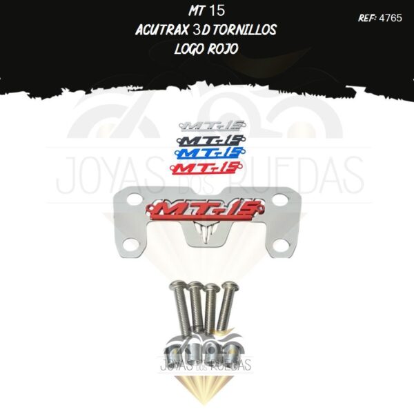 pieza MT 15 acutrax 3d tornillos