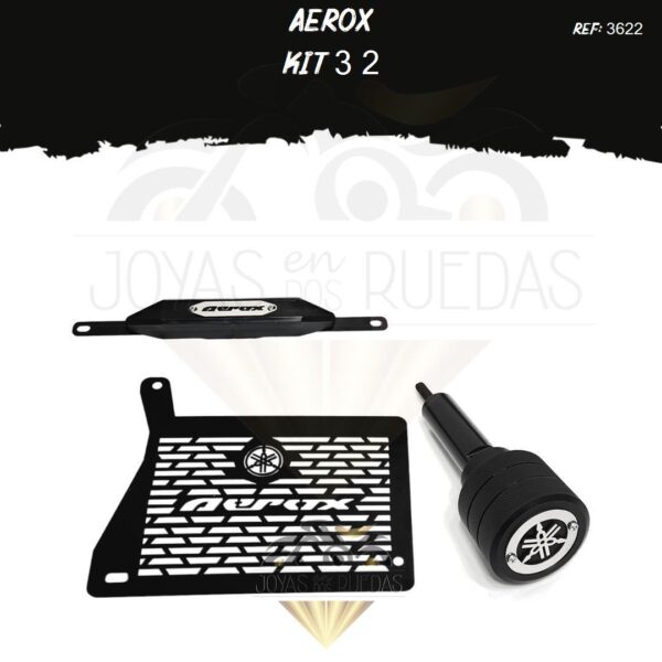 Aerox kit slider exosto radiador t19
