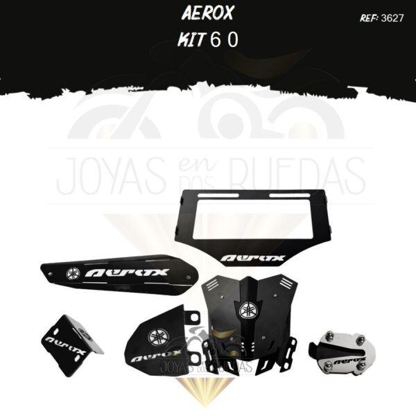 Aerox kit protector bomba delantera porta placa mordaza