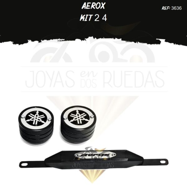Aerox kit Slider exosto plano Spools Sliders eje
