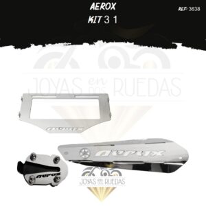 Aerox kit protector exosto 5t lujo pata gato porta placa