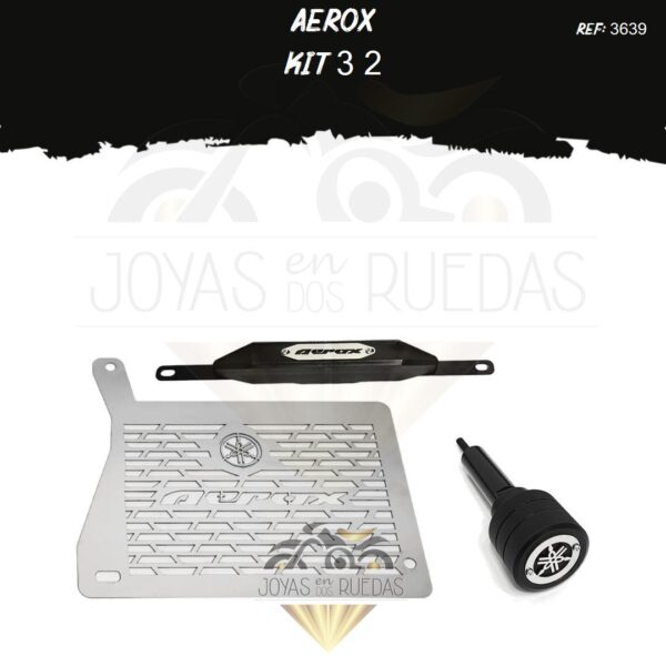 Aerox kit radiador t19 Slider exosto plano slider exosto