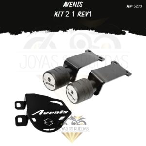 avenis kit sliders trasero mordaza