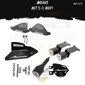 avenis kit slider exosto sliders trasero exosto 11t