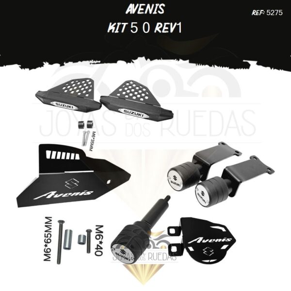 avenis kit slider exosto sliders trasero exosto 11t
