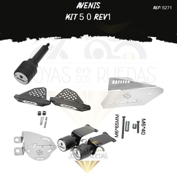 avenis kit sliders trasero slider t0 slider exosto