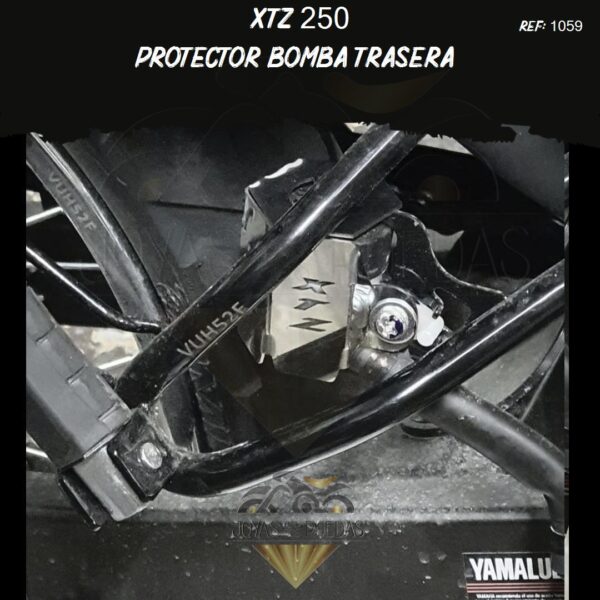 XTZ 250 lujos protector bomba trasera
