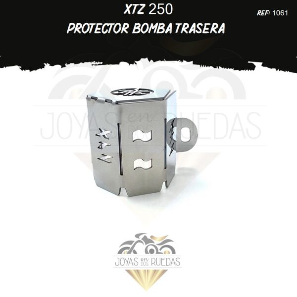 XTZ 250 lujos protector bomba trasera