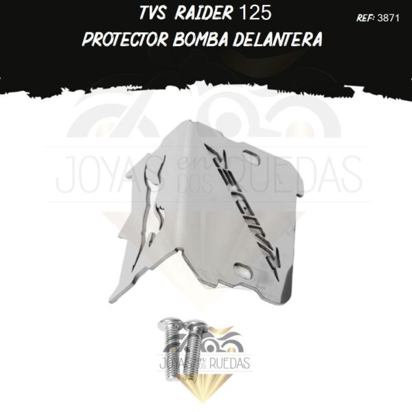 lujo TVS Raider 125 protector bomba delantera