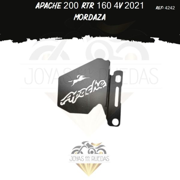 motos Apache 200 rtr 160 4v 2021 mordaza