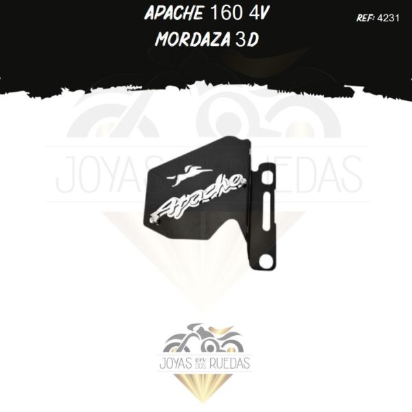motos Apache 160 4V mordaza 3D