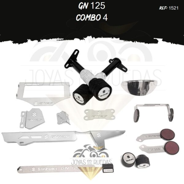 GN 125 kit lujo palanca cambios Spools Sliders eje