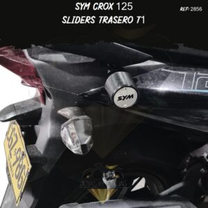 sym crox 125 lujos sliders trasero