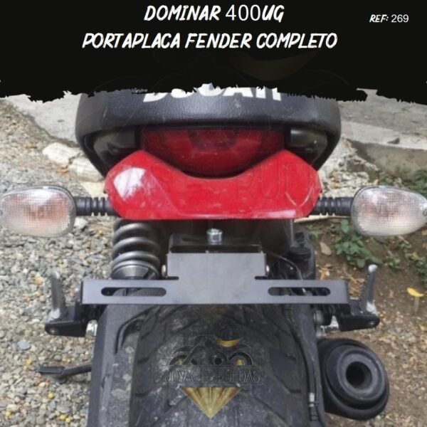 lujo Dominar 400UG portaplaca fender Completo