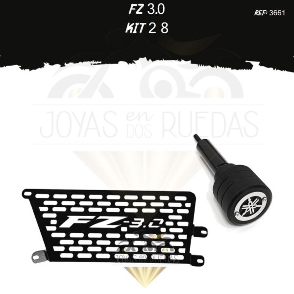 FZ 3.0 kit slider exosto protector radiador