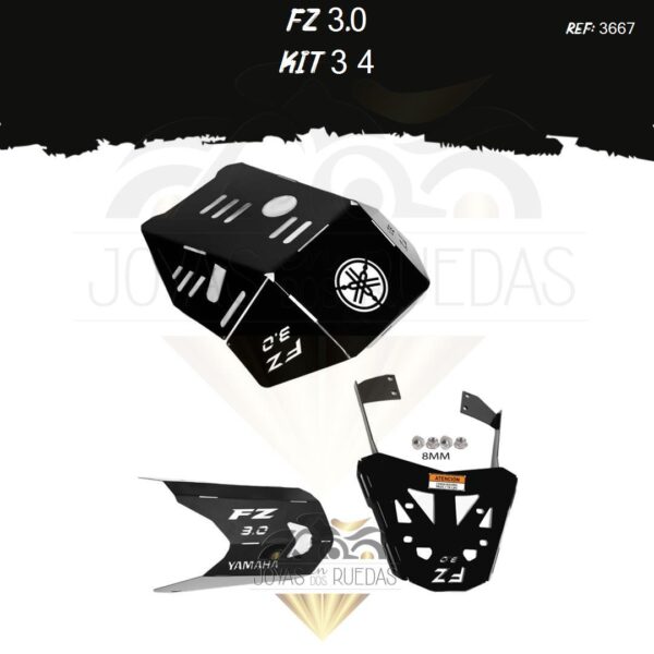 FZ 3.0 kit pechera quilla parrilla protector exosto 7t
