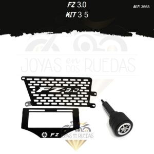 FZ 3.0 kit protector radiador porta placa slider exosto