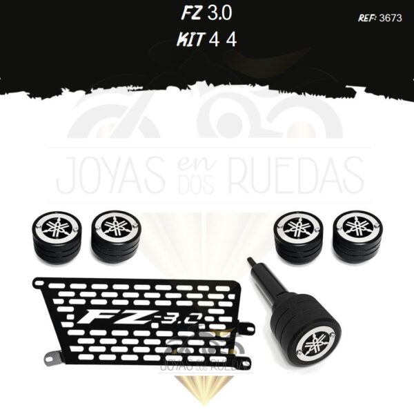 FZ 3.0 kit protector radiador slider exosto