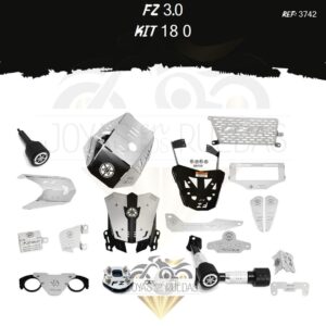 FZ 3.0 kit parrilla pechera quilla tapa salida exosto