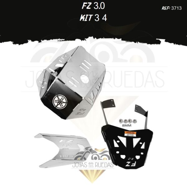 FZ 3.0 kit parrilla pechera quilla protector exosto 7t
