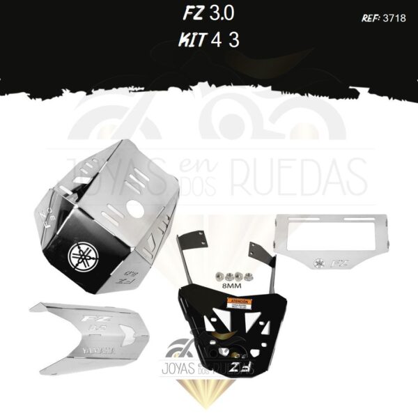 FZ 3.0 kit pechera quilla protector exosto 7t parrilla