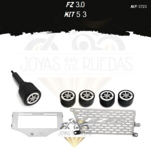 FZ 3.0 kit protector radiador porta placa slider exosto