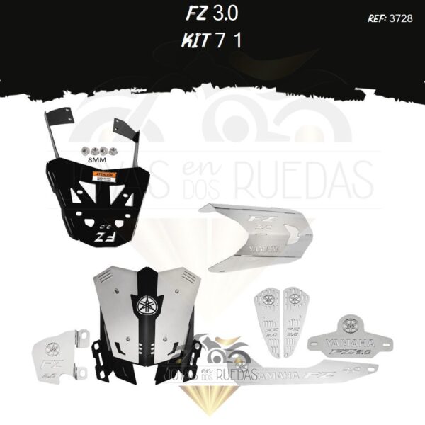 FZ 3.0 kit lujo guardabarro mordaza protector exosto 7t