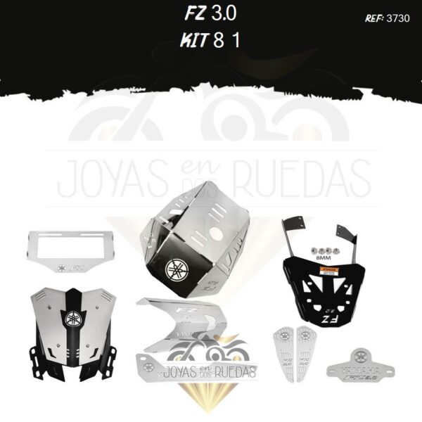 FZ 3.0 kit porta placa lujo guardabarro