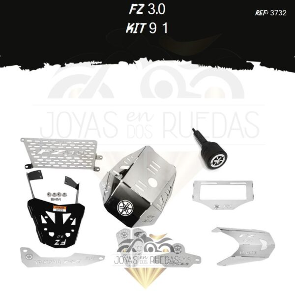 FZ 3.0 kit pechera quilla parrilla slider exosto