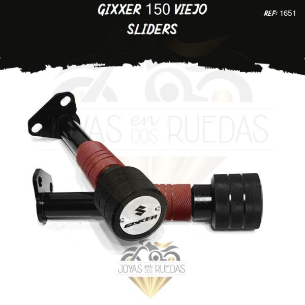 moto Gixxer 150 viejo sliders