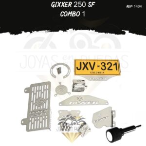 Gixxer 250 sf kit radiador t19 slider exosto