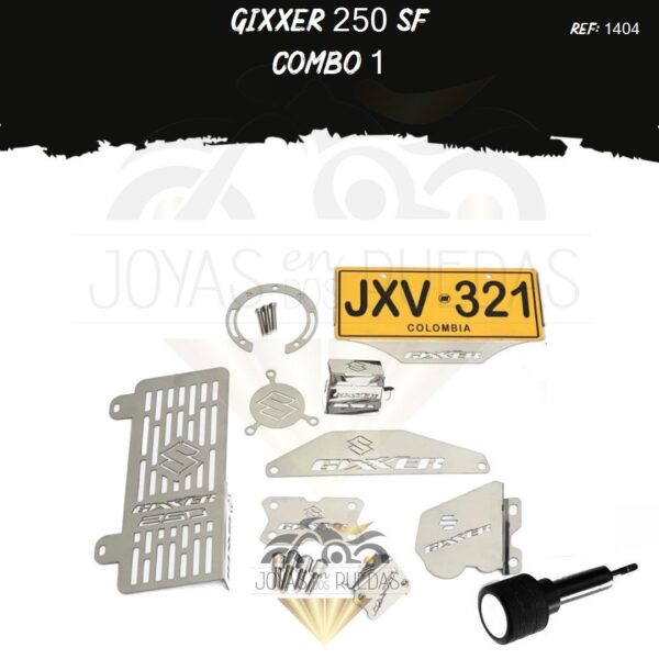 Gixxer 250 sf kit radiador t19 slider exosto
