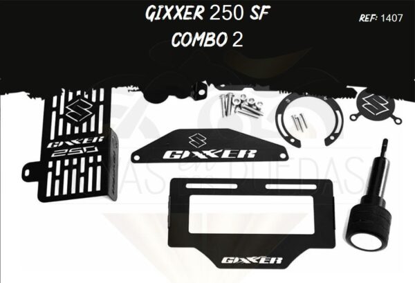 Gixxer 250 sf kit lujo filtro aceite slider exosto