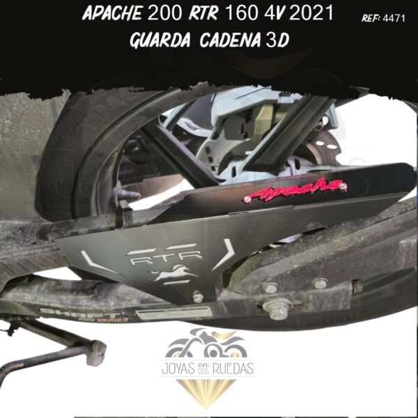 Apache 200 rtr 160 4v 2021 lujos Guarda cadena 3D