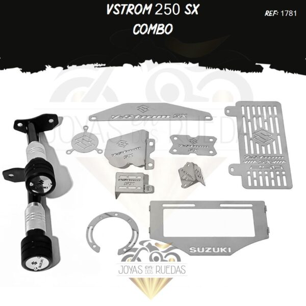 Vstrom 250 sx kit mordaza acutrax p lujo tapa tanque