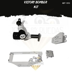victory bomber kit porta placa protector bomba delantera