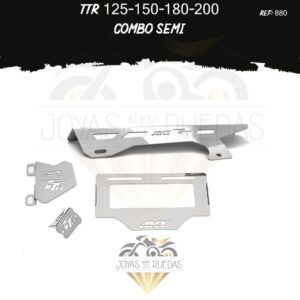 TTR 125-150-180-200 kit mordaza protector bomba delantera