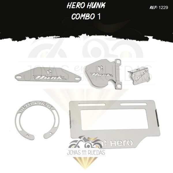 Hero Hunk kit lamina lateral g lujo tapa tanque mordaza