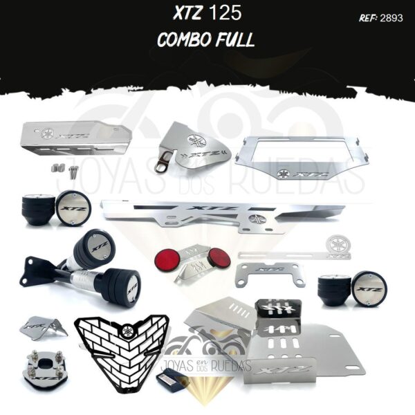 XTZ 125 kit acutrax p protector bomba delantera mordaza