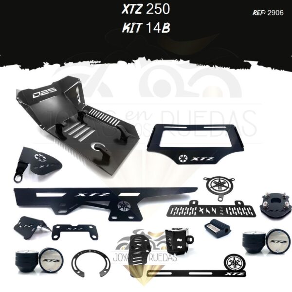 XTZ 250 kit mordaza lujo tapa tanque acutrax p
