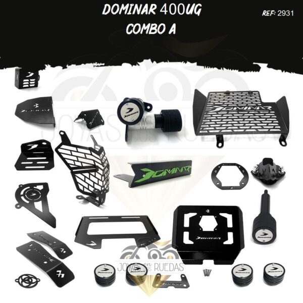 Dominar 400UG kit mordaza lujo tapa tanque acutrax T