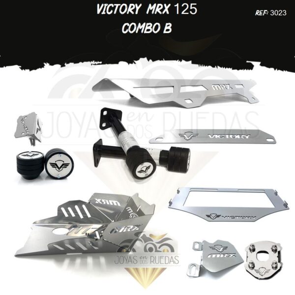 Victory MRX 125 kit lujo pata gato guarda cadena mordaza