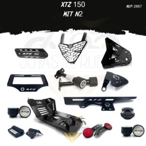 XTZ 150 kit lujo palanca cambios Spools Sliders eje
