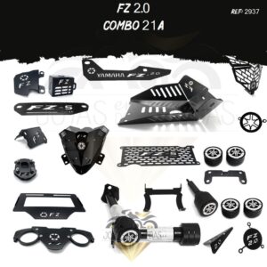 FZ 2.0 kit porta placa protector bomba delantera