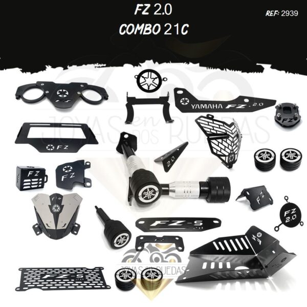 FZ 2.0 kit protector farola mordaza lujo pata gato