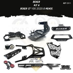 Boxer kit frontal protector exosto protector farola