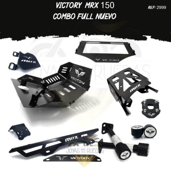 Victory MRX 150 kit sliders lamina lateral guarda cadena