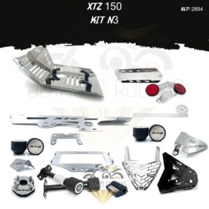 XTZ 150 kit lujo palanca cambios Spools Sliders eje