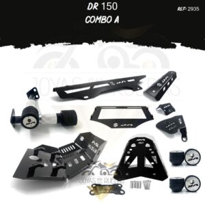 DR 150 kit exosto parrilla Spools Sliders eje