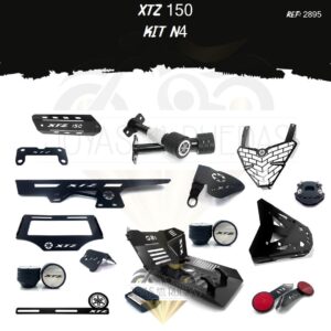 XTZ 150 kit mordaza acutrax p protector farola